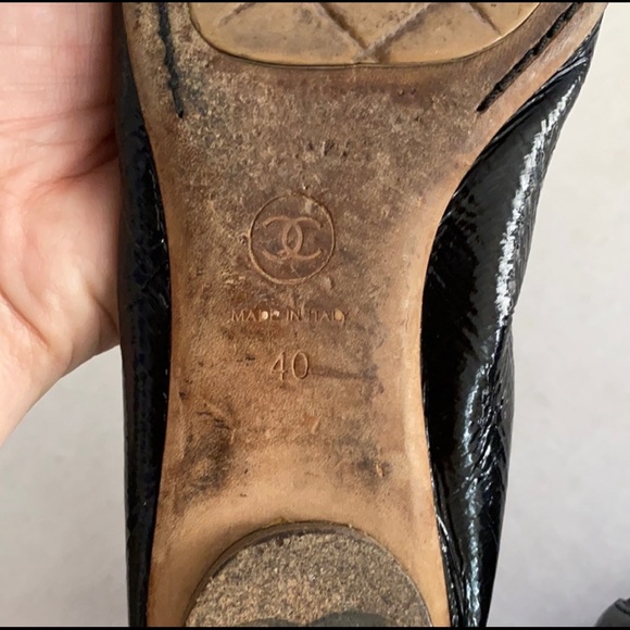 Chanel Patten Lather Ballet Flats - Picture 10 of 10